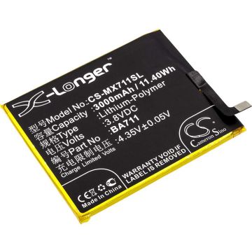 MeiZu Blue Charm 6, M6, M6 Dual SIM akku 3000mAh