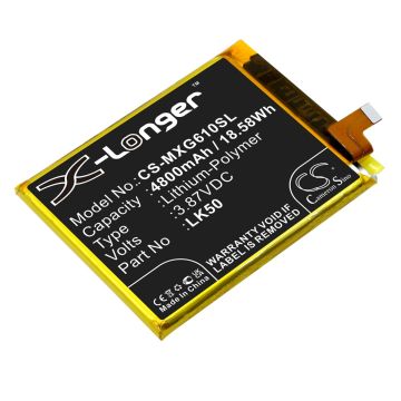 Motorola älypuhelinten Moto G60s / Moto G60s 2021 yhteensopiva akku 4800mAh