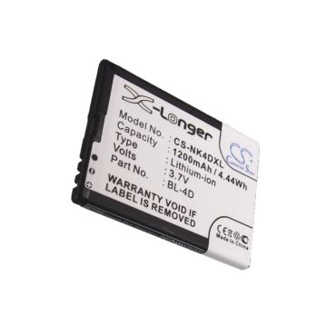 Nokia BL-4D yhteensopiva akku 1200 mAh