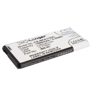 Nokia BN-01 yhteensopiva akku 1500 mAh