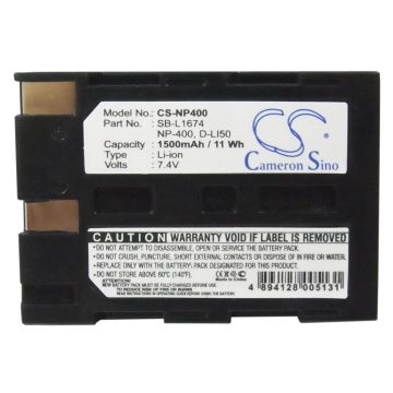 Minolta NP-400 yhteensopiva akku 1500 mAh