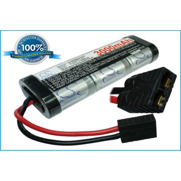 RC akku, Ni-MH 3000 7.2V Traxxas liittimet