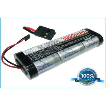 RC akku, Ni-MH 3000 7.2V FUTABA-3P liittimet