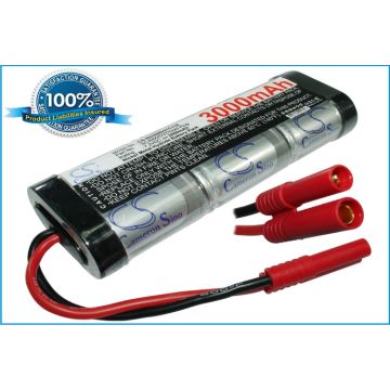 RC akku, Ni-MH 3000 7.2V Gold plug
