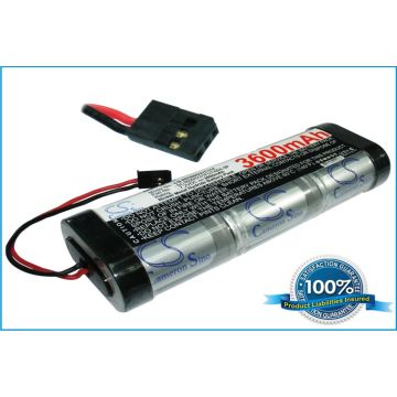 RC akku, Ni-MH 3600 7.2V FUTABA-3P liittimet