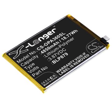 OPPO puhelimen A36 / PESM10 yhteensopiva akku 4850mAh