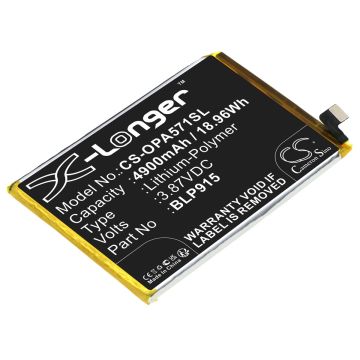 OPPO puhelimen A57 5G / A57 5G 2022 yhteensopiva akku 4900mAh