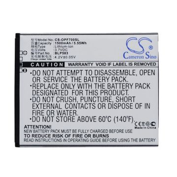 OPPO 1105, 1107, Find 7 Dual SIM akku 1500mAh