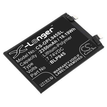 Oneplus puhelimen ACE Pro / Ace Pro 5G yhteensopiva akku 2350mAh