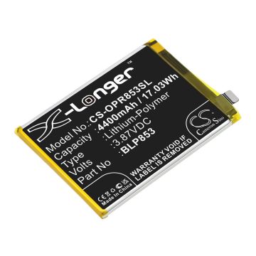 OPPO älypuhelinten CPH2113 / CPH2205 yhteensopiva akku 4400mAh