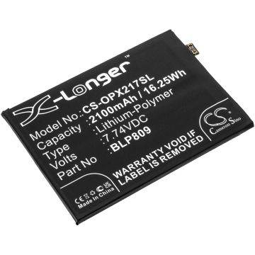 OPPO älypuhelinten Realme Q2 Pro / RMX2173 yhteensopiva akku 2100mAh