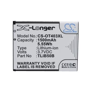 Alcatel One Touch S Pop, One Touch S Pop Dual, OT-4030 akku 1500mAh