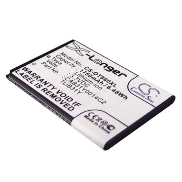 Alcatel AUTHORITY, One Touch 955, One Touch 960 akku 1750mAh/6.48Wh