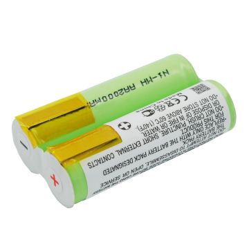 Braun SHB-1, SHB-2 parranajokoneen 2000 mAh 2,4v akku juotoskorvakkeilla