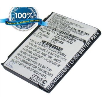 Samsung SGH-S5230, SGH-S5230 Tocco Lite, SGH-S5230 Tocco Lite Edition, SGH-S5230 Tocco Lite Star akku 800 mAh