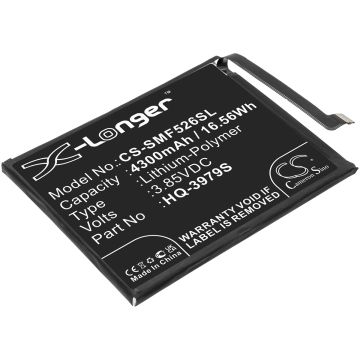 Samsung älypuhelinten Galaxy F52 / Galaxy F52 5G 2021 yhteensopiva akku 4300mAh