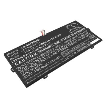 Samsung kannettavan tietokoneen 930QCJ / 930XCJ yhteensopiva akku 4300mAh