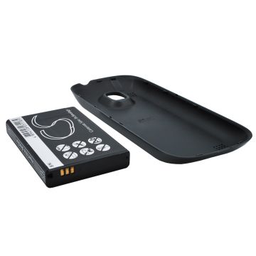 Samsung SCH-I400 tehoakku erillisellä laajennetulla takakannella 2400 mAh