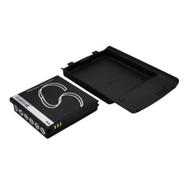 Samsung SGH-i897 tehoakku erillisellä laajennetulla mustalla takakannella 2200 mAh