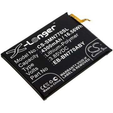 Samsung älypuhelinten Galaxy Note 10 Lite / SM-N770F/DS yhteensopiva akku 4300mAh