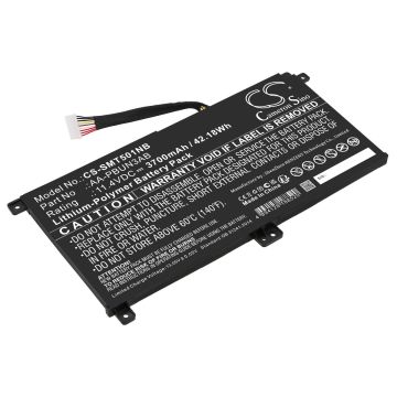 Samsung kannettavan tietokoneen NT501R5L-M15/C / NT501R5L-L05/R yhteensopiva akku 3700mAh