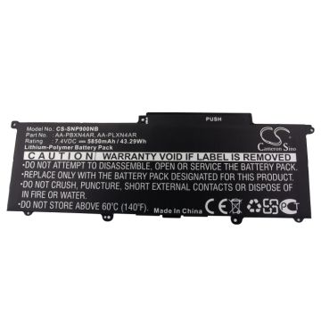 Samsung NP900 / Ativ Book 9  yhteensopiva akku - 5850mAh 