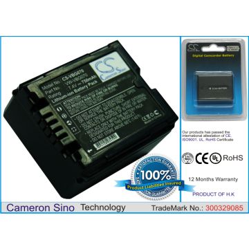 Panasonic HDC-SD9, HDC-HS9, HDC-SD5  yhteensopiva akku 750 mAh
