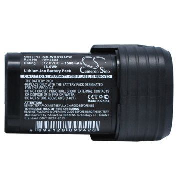 Worx työkalun WX125.3 / WX125.3 D-Lite yhteensopiva akku 1500mAh