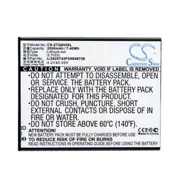 ZTE Q805T akku 2000 mAh