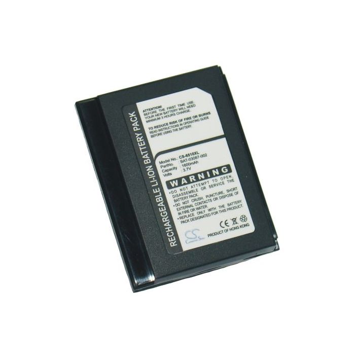 Blackberry 7520, 6510, 7510 tehoakku erillisellä takakannella 1600 mAh