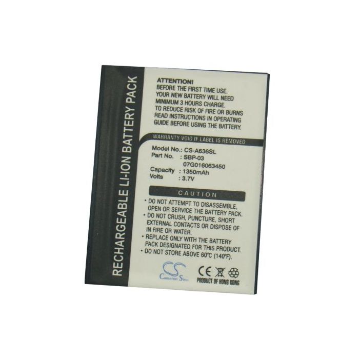 ASUS Mypal A630, Mypal A632, Mypal A632N, Mypal A635, Mypal A636, Mypal A636N, Mypal A639 akku 1350 mAh