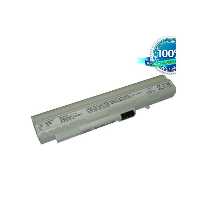 Acer Aspire One, Aspire One A110, Aspire One A150, Aspire One AOD250, Aspire One 531H, Aspire One 571 akku 4400 mAh - Valkoinen