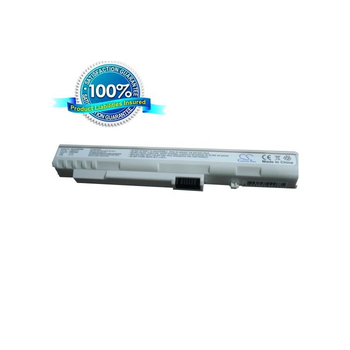 Acer Aspire One, Aspire One A110, Aspire One A150, Aspire One AOD250, Aspire One 531H, Aspire One 571 akku 2200 mAh - Valkoinen