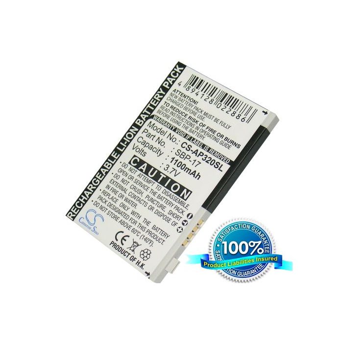 Asus P320, P850, P835, Galaxy Mini, Galaxy 7 akku 1100 mAh