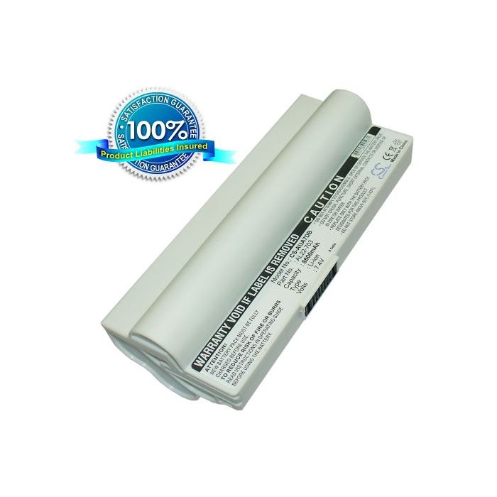 Asus Eee PC 703, Eee PC 900 Eee PC 900HD, Eee PC 701SD, Eee PC 701SDX akku 8800 mAh - Valkoinen