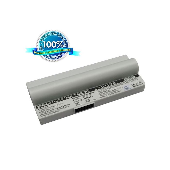 Asus Eee PC 703, Eee PC 900 Eee PC 900HD,  Eee PC 701SD, Eee PC 701SDX akku 6600 mAh - Valkoinen
