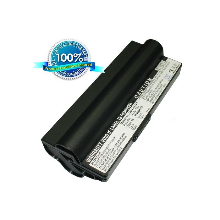 Asus Eee PC 703, Eee PC 900 Eee PC 900HD,  Eee PC 701SD, Eee PC 701SDX akku 10400 mAh - Musta