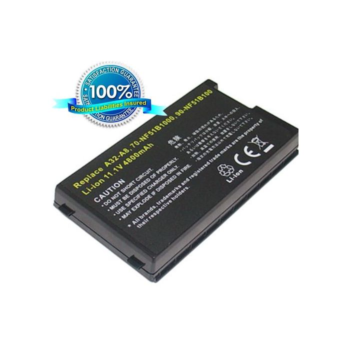 Asus F8, A8, Z99 akku 4400 mAh