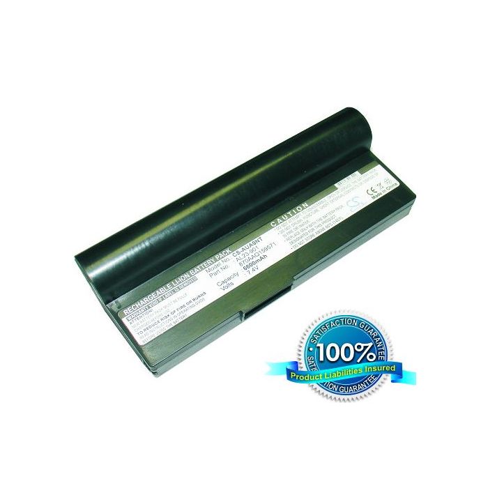 Asus Eee PC 901, Eee PC 904, Eee PC 904HD, Eee PC 1000, Eee PC 1000H, Eee PC 1000HE, Eee PC 1200 akku 6600 mAh - Musta