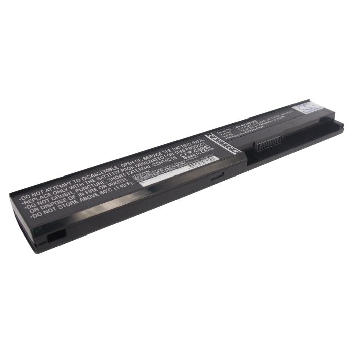 Asus F401, X401 akku 4400mAh / 47.52Wh mAh - Musta