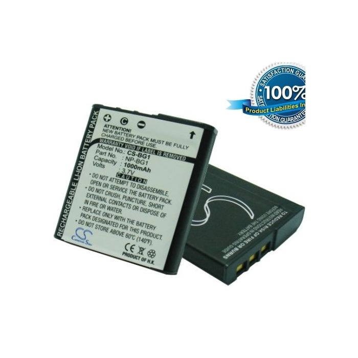 Sony NP-BG1, NP-FG1 yhteensopiva akku 1000 mAh