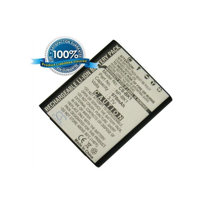 Sony NP-BK1, NP-FK1 yhteensopiva akku 970 mAh