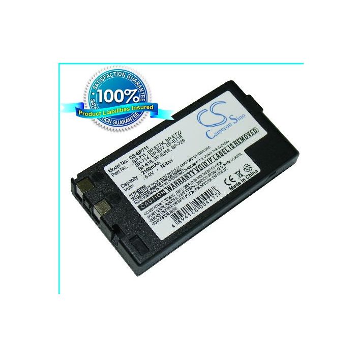 Canon BP-711, BP-E77K, BP-E722, BP-714, BP-E77, BP-E718, BP-818, BP-E818, BP-726 yhteensopiva akku 2100 mAh