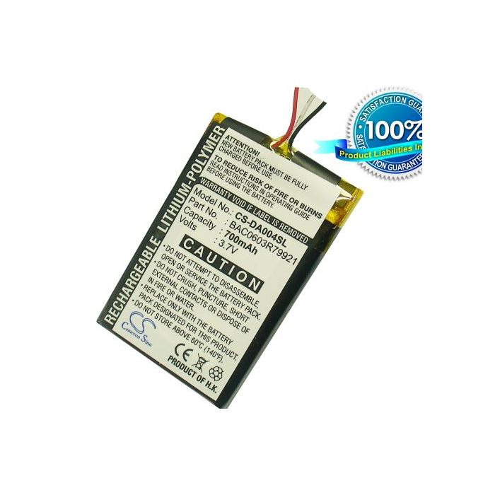 Creative Zen Wav akku 700 mAh