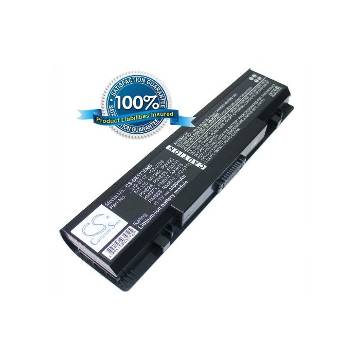 Dell Studio 1735, Studio 1736, Studio 1737 akku 4400 mAh - Musta