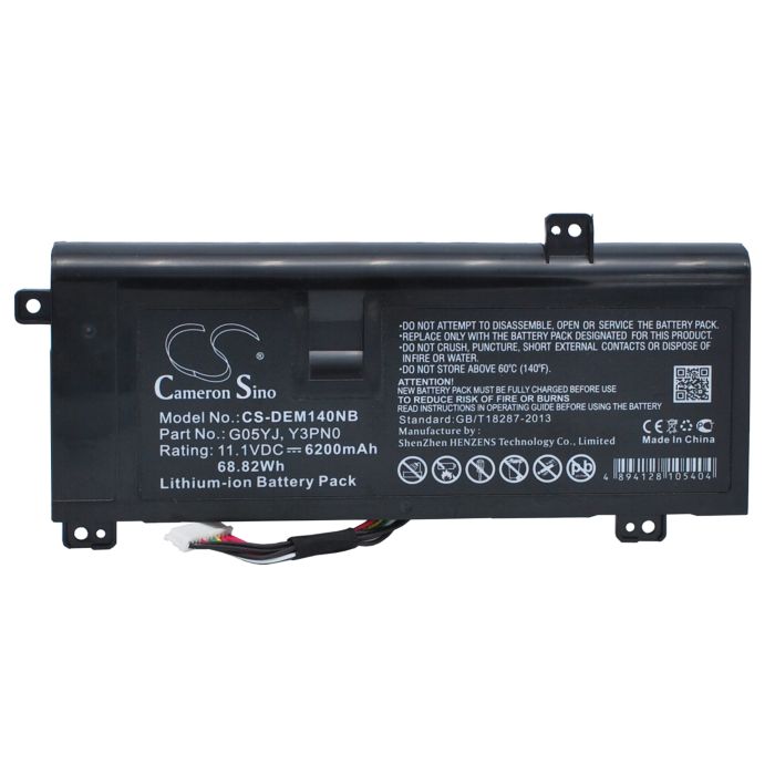 DELL Alienware 14D-1528, Alienware A14, Alienware M14X R1 akku 6200 mAh