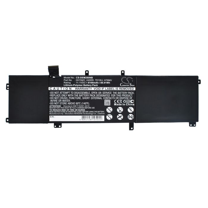 DELL Precision M2800, Precision M3800, XPS 15 9530 akku 8100 mAh