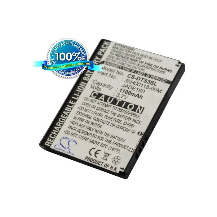 HTC Touch 3G, Jade, Jade 100, T3232, Touch T3238, Touch Cruise 2009, Touch Cruise II, Iolite 100, Fuwa, Twin 100, Touch Flo 3D, T4242 akku 1100 mAh