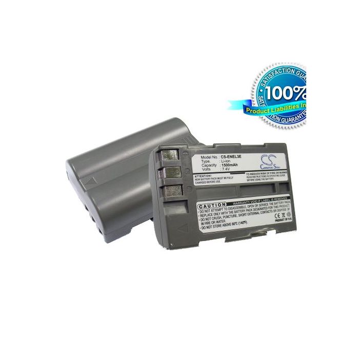 Nikon EN-EL3e yhteensopiva akku 1500 mAh
