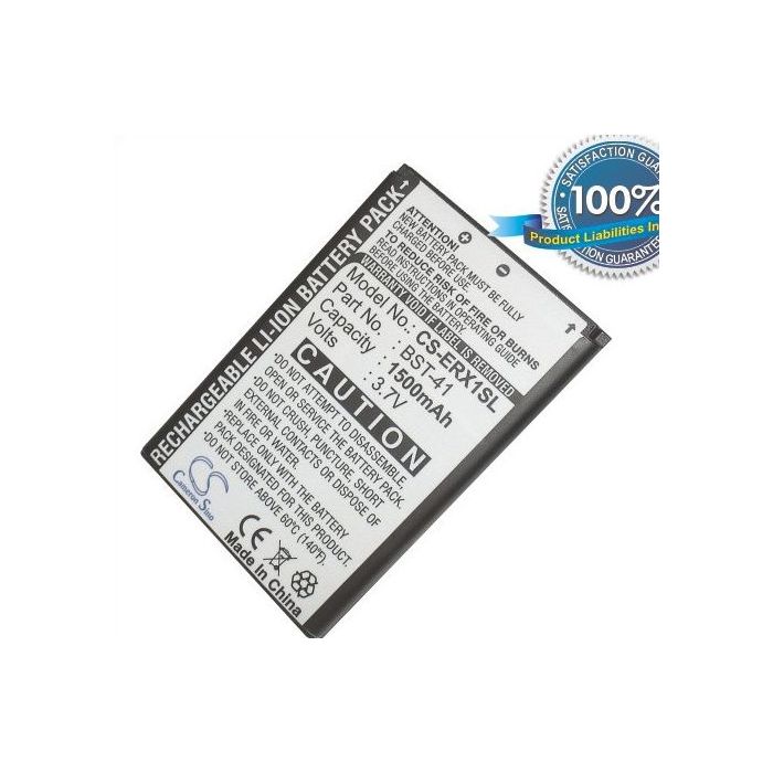 SonyEricsson BST-41 yhteensopiva akku 1500 mAh